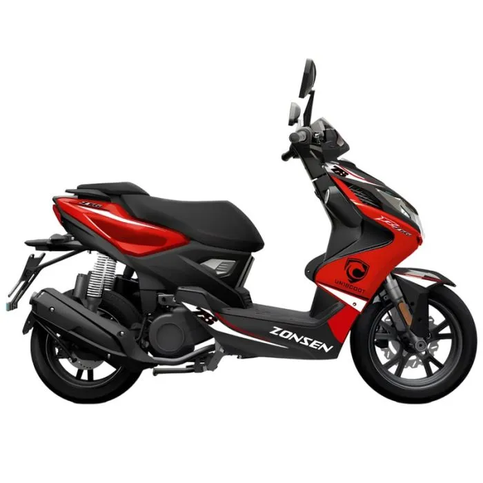Scooter à Essence UNISCOOT ZONSEN ZT6 125CC - Rouge