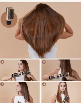 BROSSE CHAUFFANTE 4EN1 LEXICAL 1000W LAS-5204